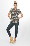 Brown Silver Embellished jacket