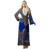 Blue Paisley with Applique and Lace on the neck