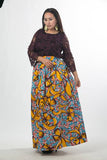 Long gathered printed Skirt